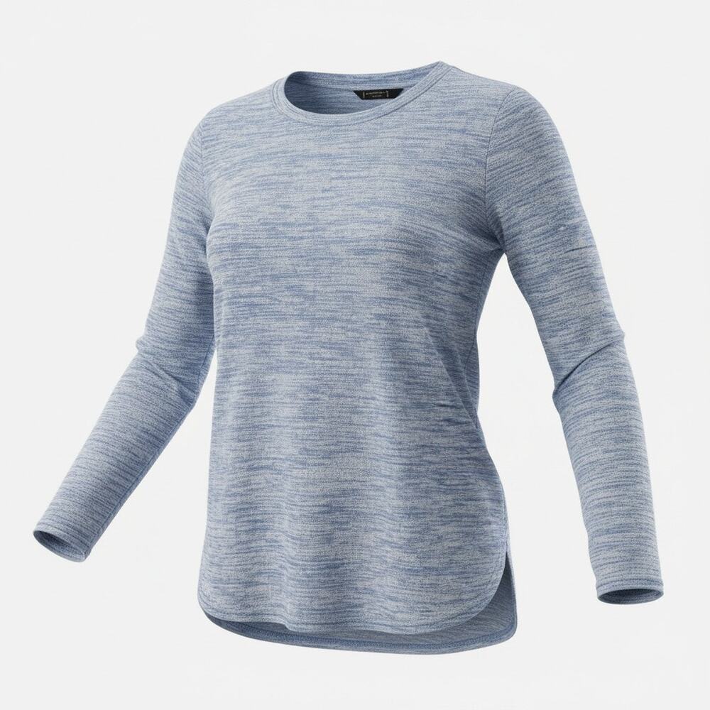 Banana Republic Luxespun Space Dye Crew Neck Top S